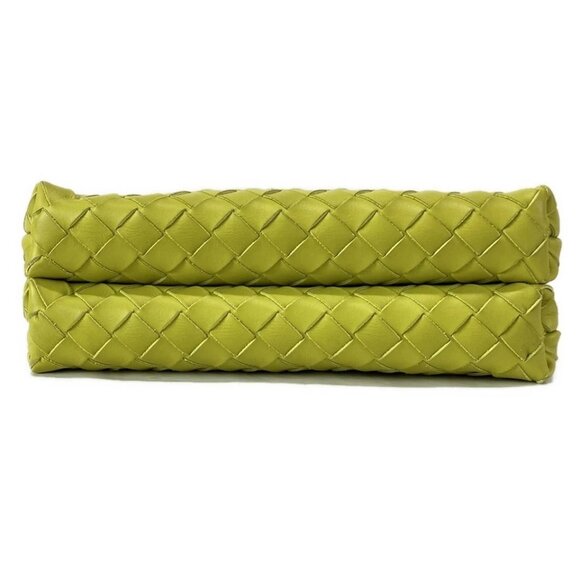 BOTTEGA VENETA Intrecciato Duo Bag - Yellow Green Leather 789-080425 - Picture 5 of 14